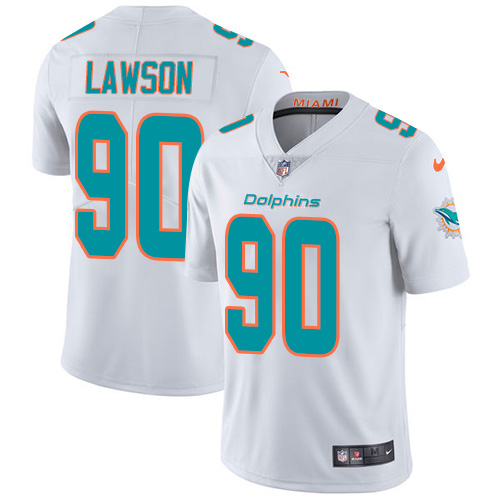 Miami Dolphins #90 Shaq Lawson White Men Stitched NFL Vapor Untouchable Limited Jersey